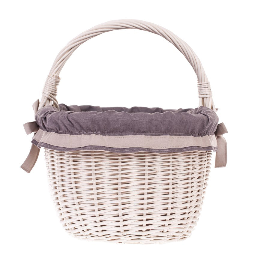 Walerissa shopping basket with wicker handle and gray trim TheWickerStories