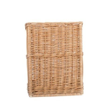 Borago wicker baguette basket for kitchen and store, standing display rack TheWickerStories