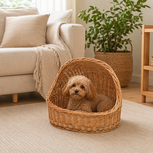 wicker house for cat and dog
