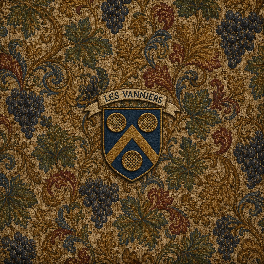 The coat of arms of the French basket-makers' guild - one of the oldest symbols of European basket weaving