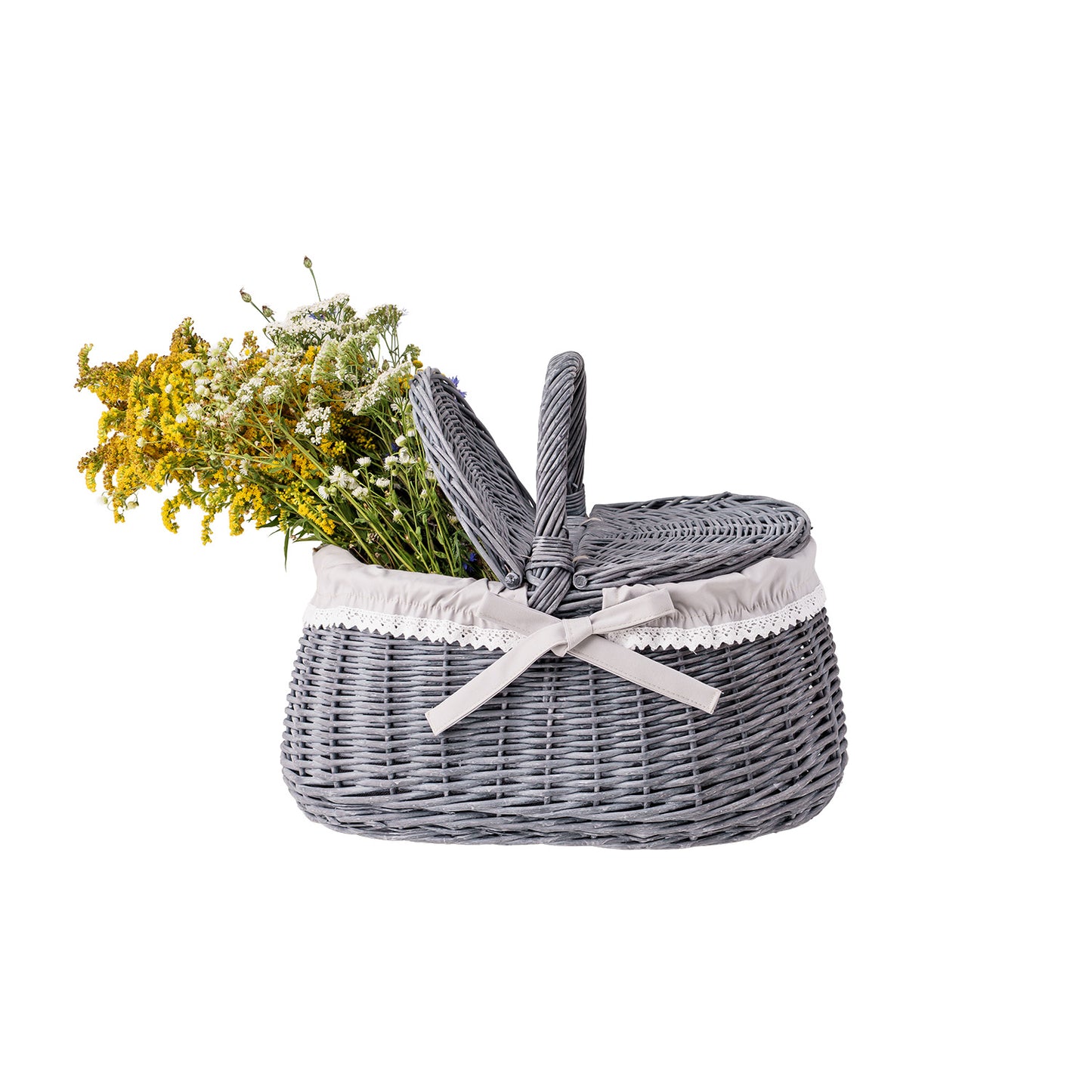 Nova ψάθινο καλάθι για ψώνια με μπεζ τελείωμα TheWickerStories