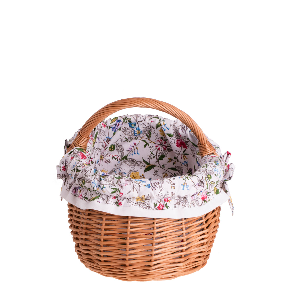 Wendissa cesta porta-spesa in vimini, cesto per funghi e picnic, cesto regalo decorativo con rifinitura TheWickerStories
