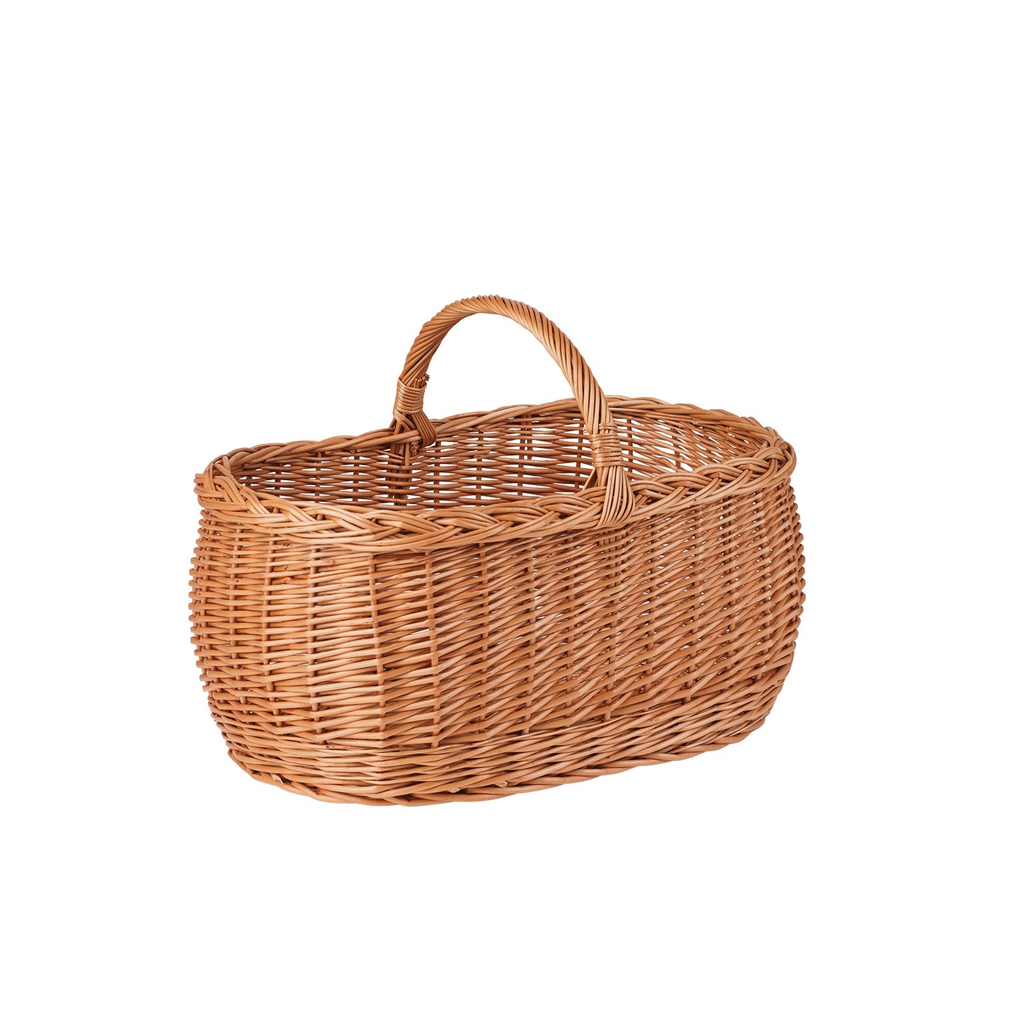 Wendissa wiklinowy kosz na zakupy z rączką TheWickerStories