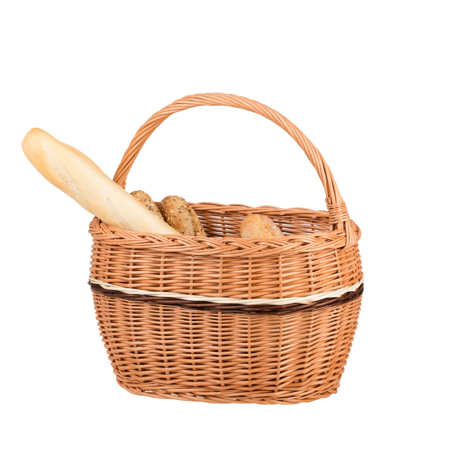 Walissa coș de cumpărături din nuiele, coș pentru ciuperci și picnic, coș cadou decorativ TheWickerStories