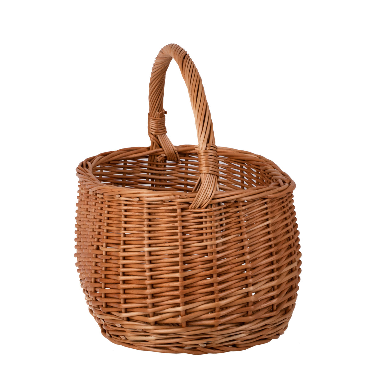 Wilerissa coș de cumpărături din nuiele, coș pentru ciuperci și picnic, coș cadou decorativ TheWickerStories