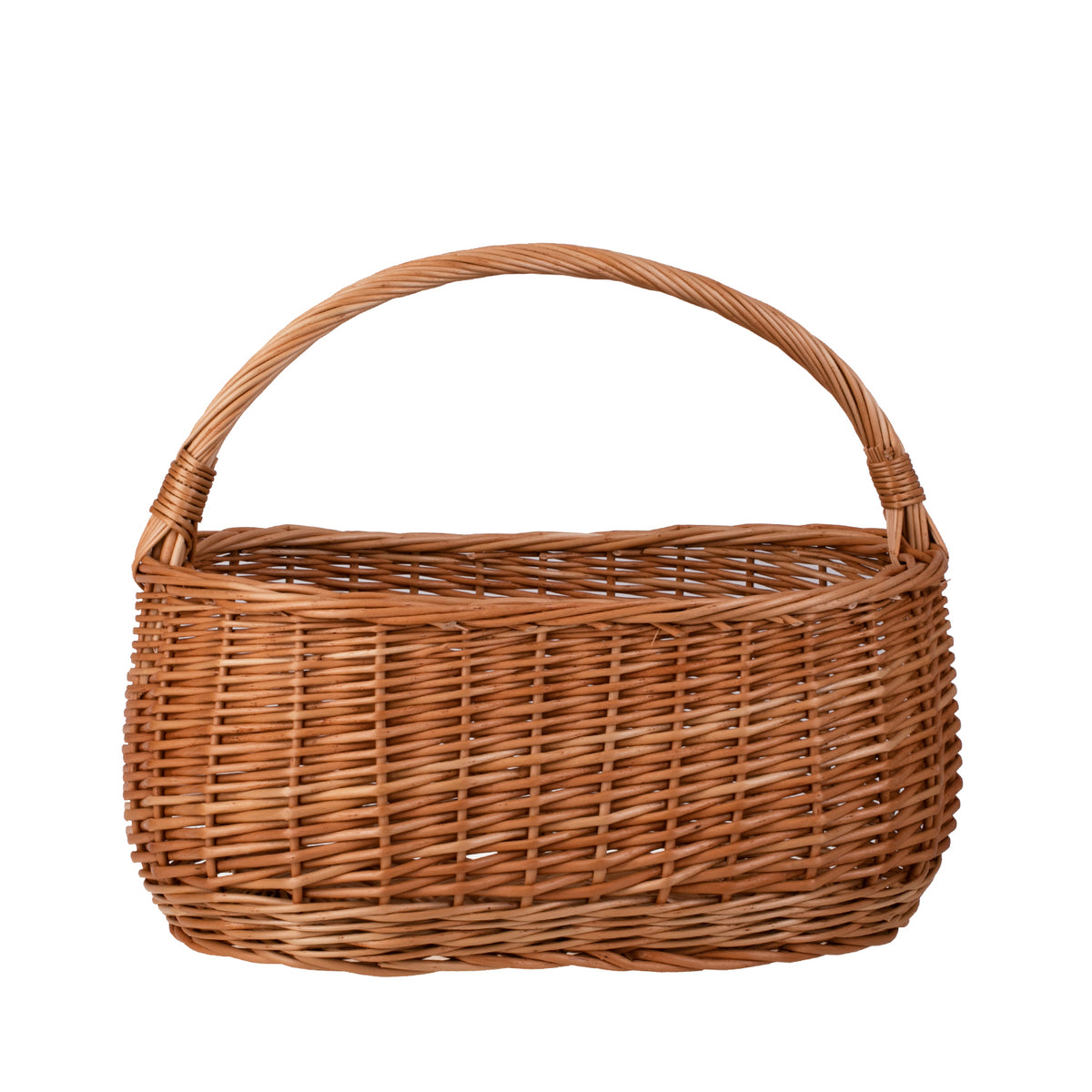 Wilerissa coș de cumpărături din nuiele, coș pentru ciuperci și picnic, coș cadou decorativ TheWickerStories