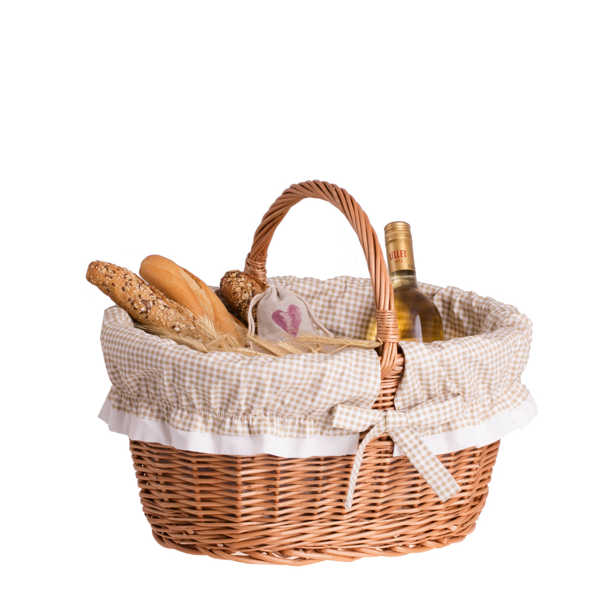 Walerissa cesto per la spesa in vimini, cesto per funghi e picnic, cesto regalo decorativo con bordo TheWickerStories