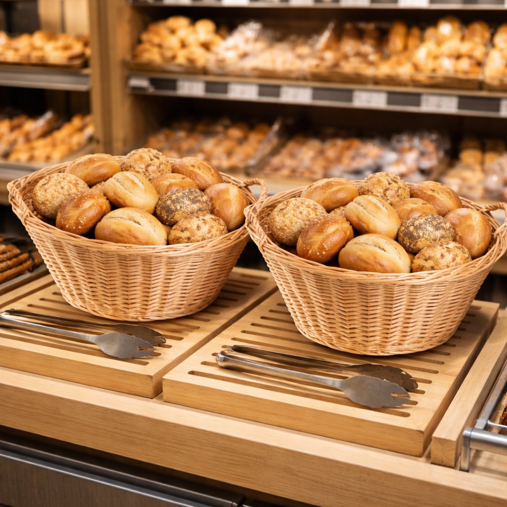 Turina gevlochten etalagemand, set van 2 stuks TheWickerStories