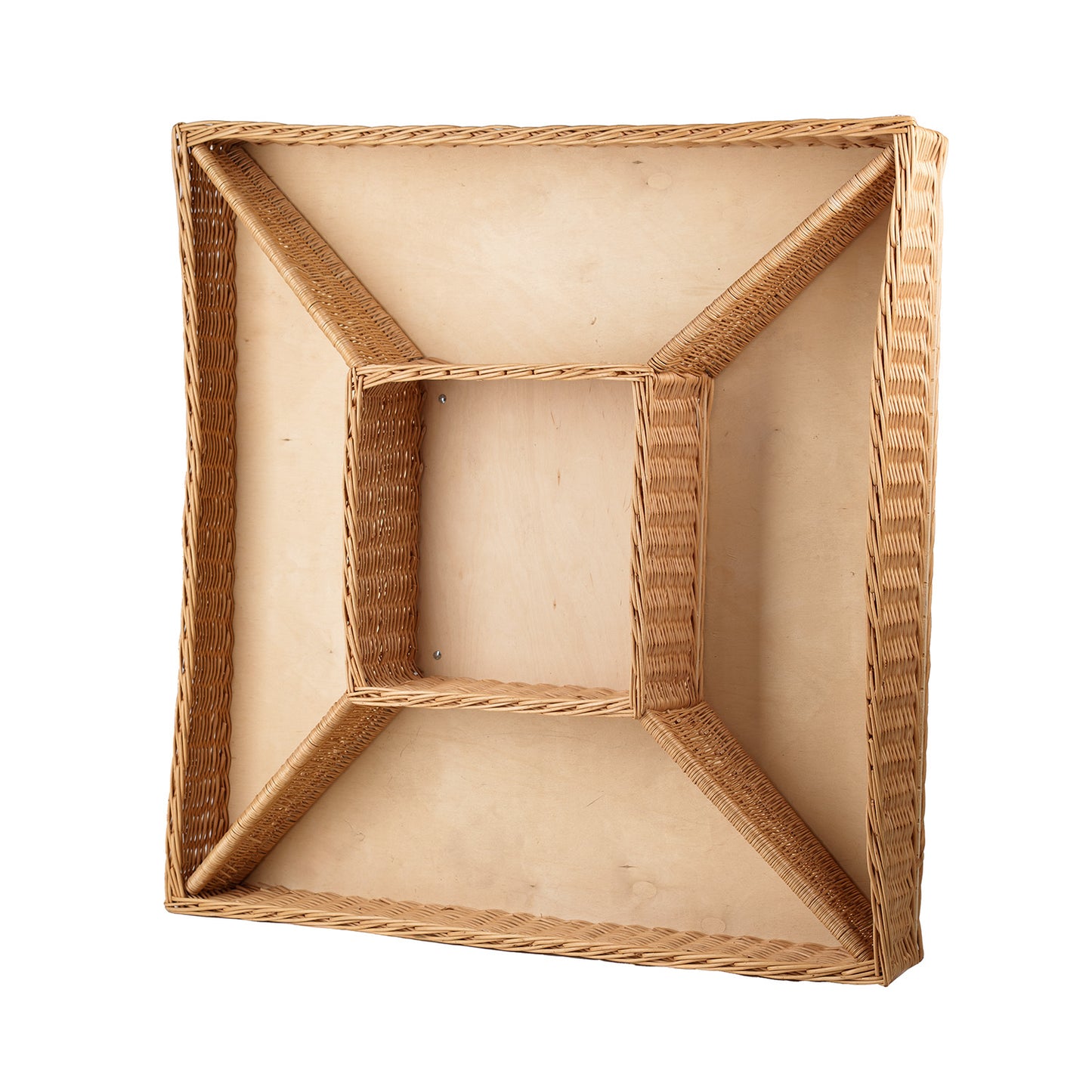 Terra wiklinowy kosz ekspozycyjny na warzywa i owoce z przegrodami TheWickerStories