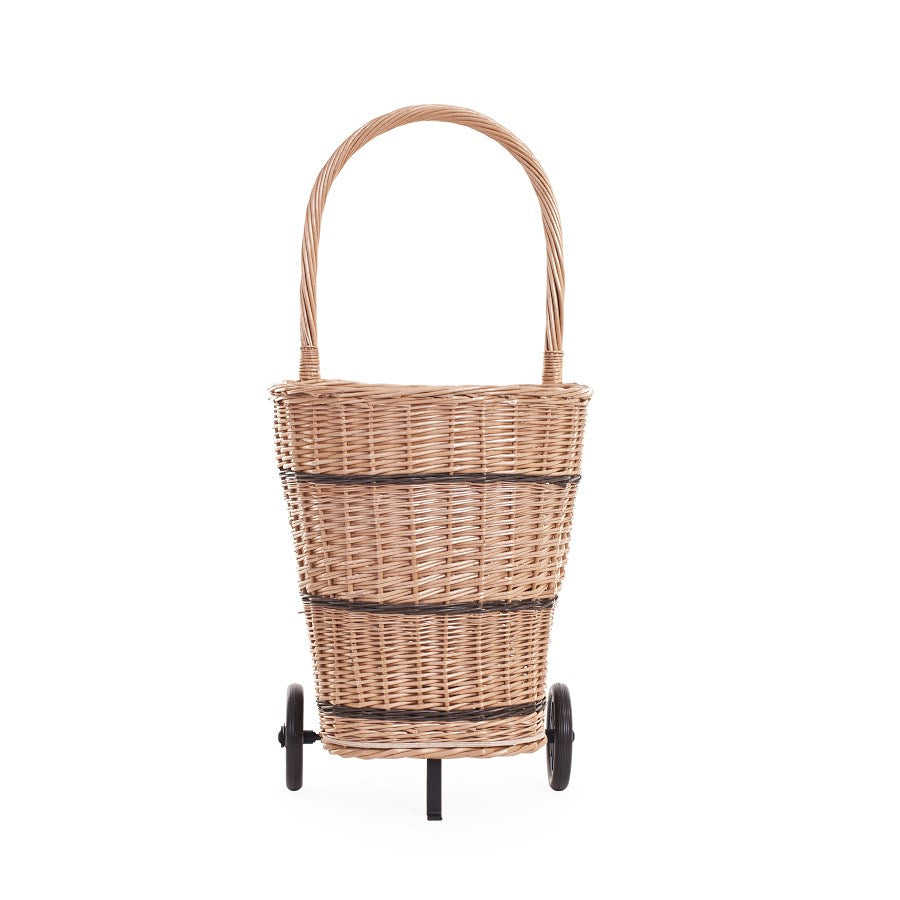 Favoren mobile wicker basket for transporting wood and goods 1041ss TheWickerStories