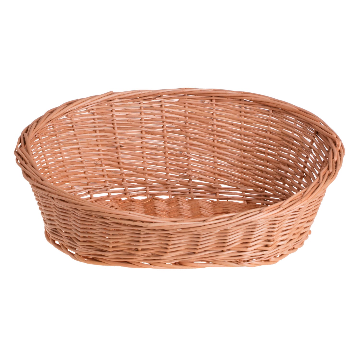 Geflochtener Weidenkorb für Brot und Obst, 2er-Set.