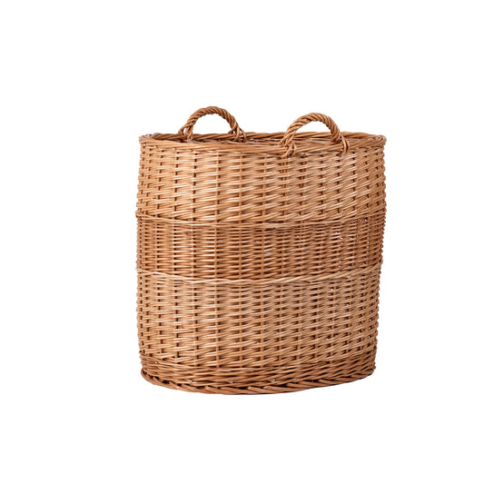 Celia wicker basket container with handles
