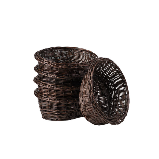 Zasoria wiklinowy kosz na pieczywo do ekspozycji – zestaw 5 sztuk TheWickerStories