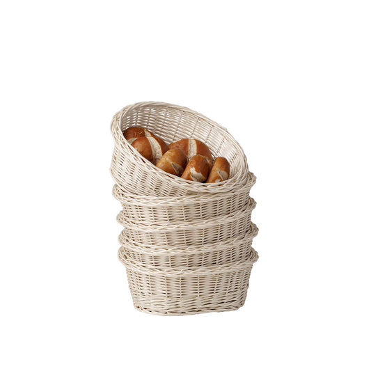 Zasoria wiklinowy kosz na pieczywo do ekspozycji – zestaw 5 sztuk TheWickerStories