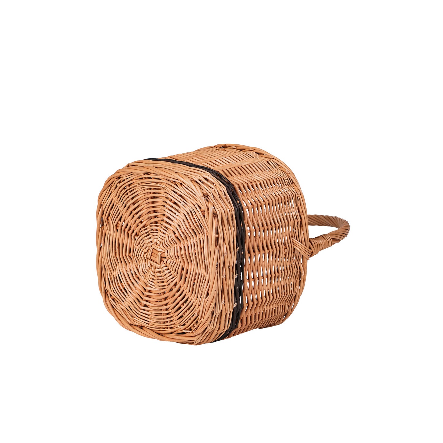 Gisarra wicker bottle basket with compartments and handle TheWickerStories