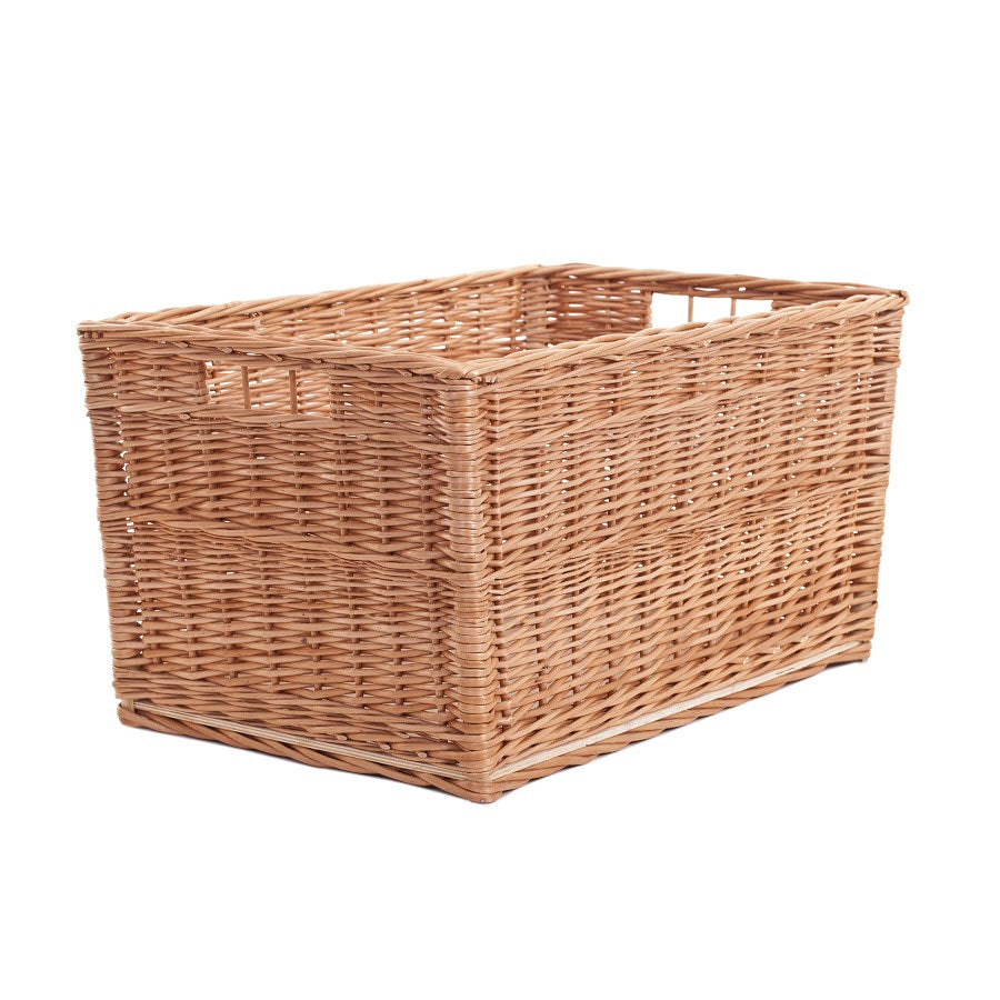 Cervus Wiklinowy kosz do przechowywania na koce i poduszki TheWickerStories