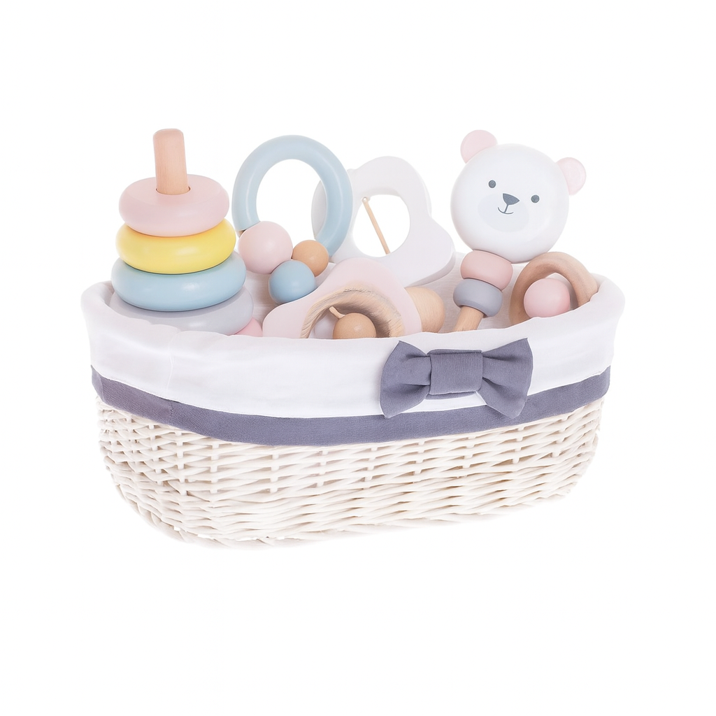 Nestor petit panier en osier avec doublure blanche TheWickerStories