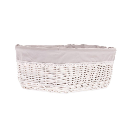 Nestor petit panier en osier avec doublure beige