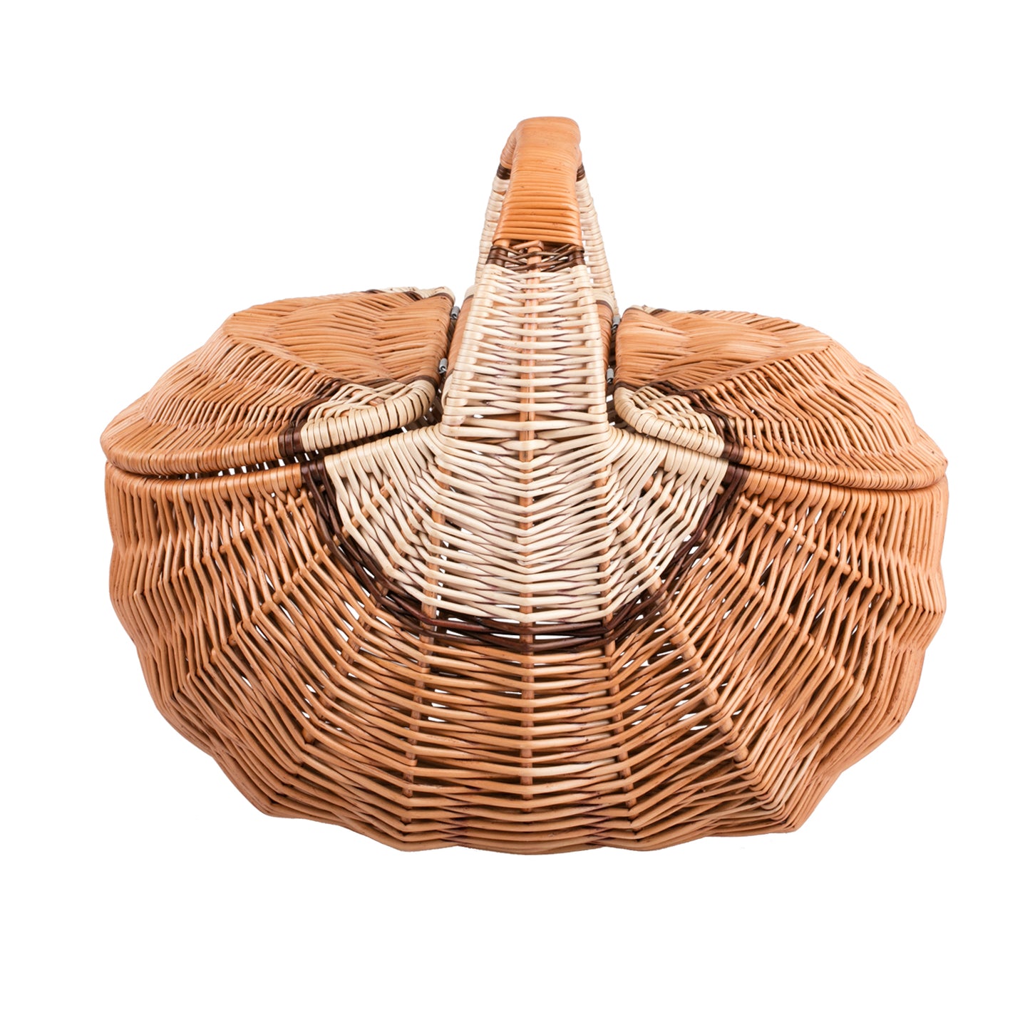 Kastulia Picknickkorb aus Weide mit Deckel