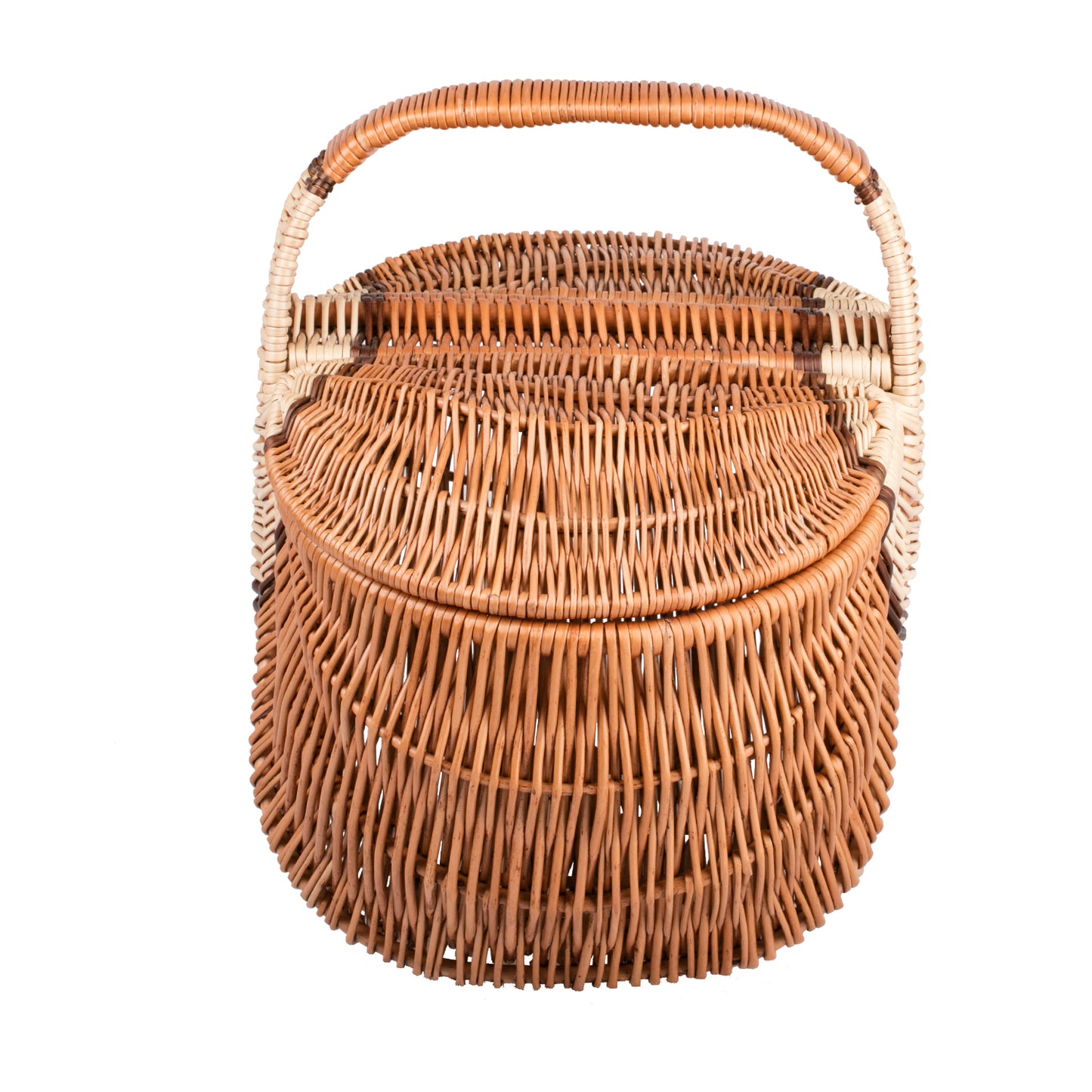 Kastulia Picknickkorb aus Weide mit Deckel