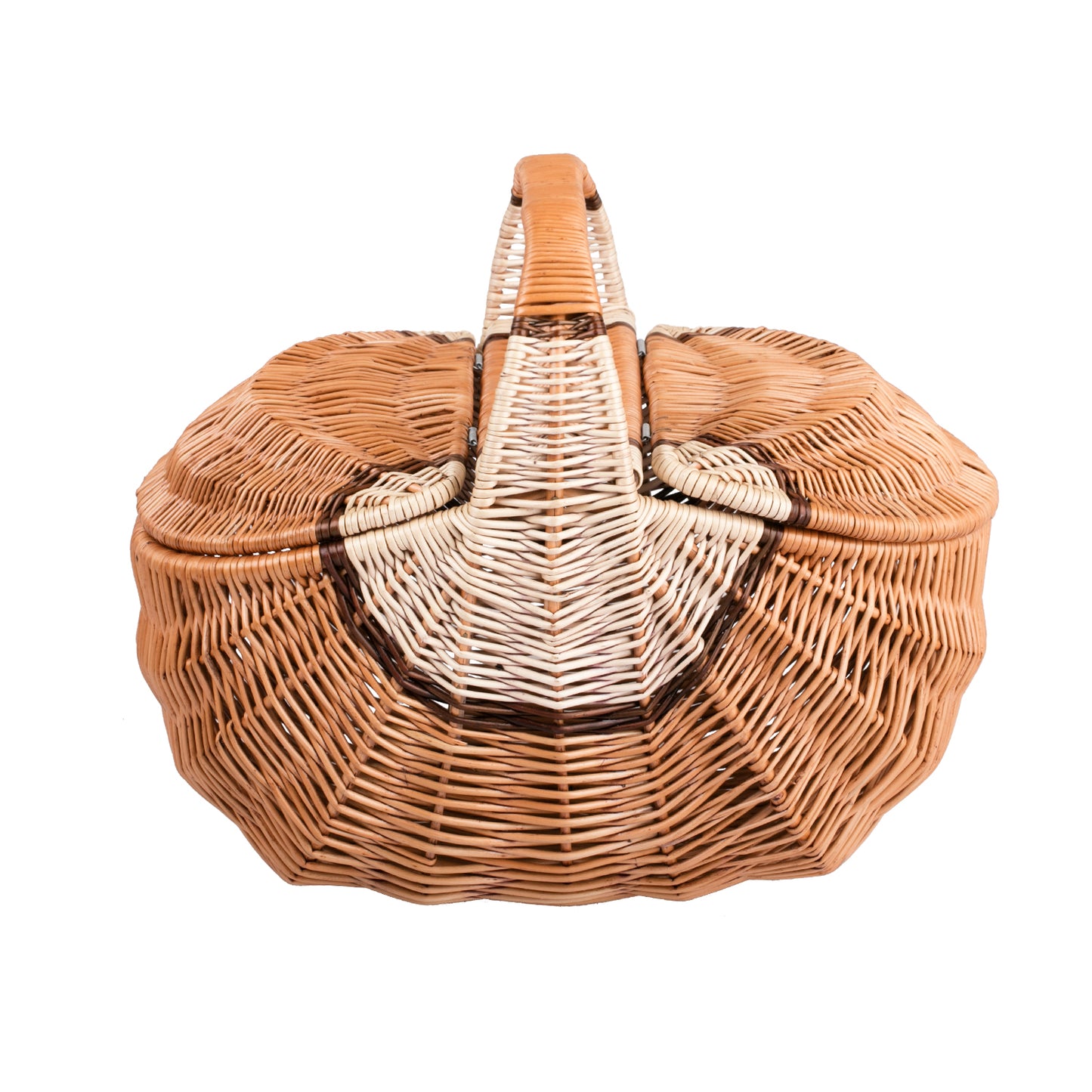 Kastulia Picknickkorb aus Weide mit Deckel