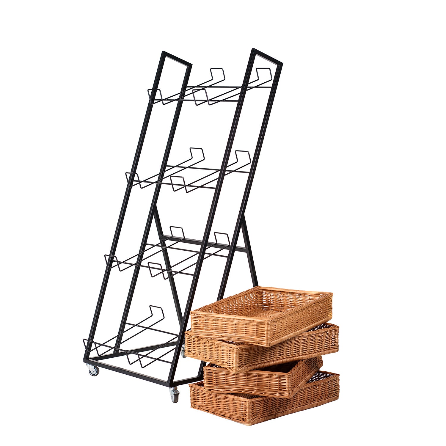 Präsentationskorb aus Weide für Brot