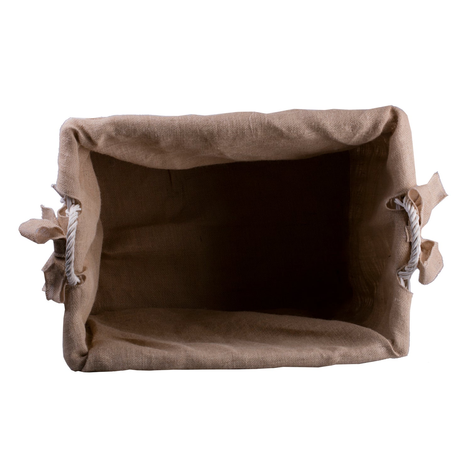 Salux wicker storage basket with jute trim, handles, and wheels TheWickerStories