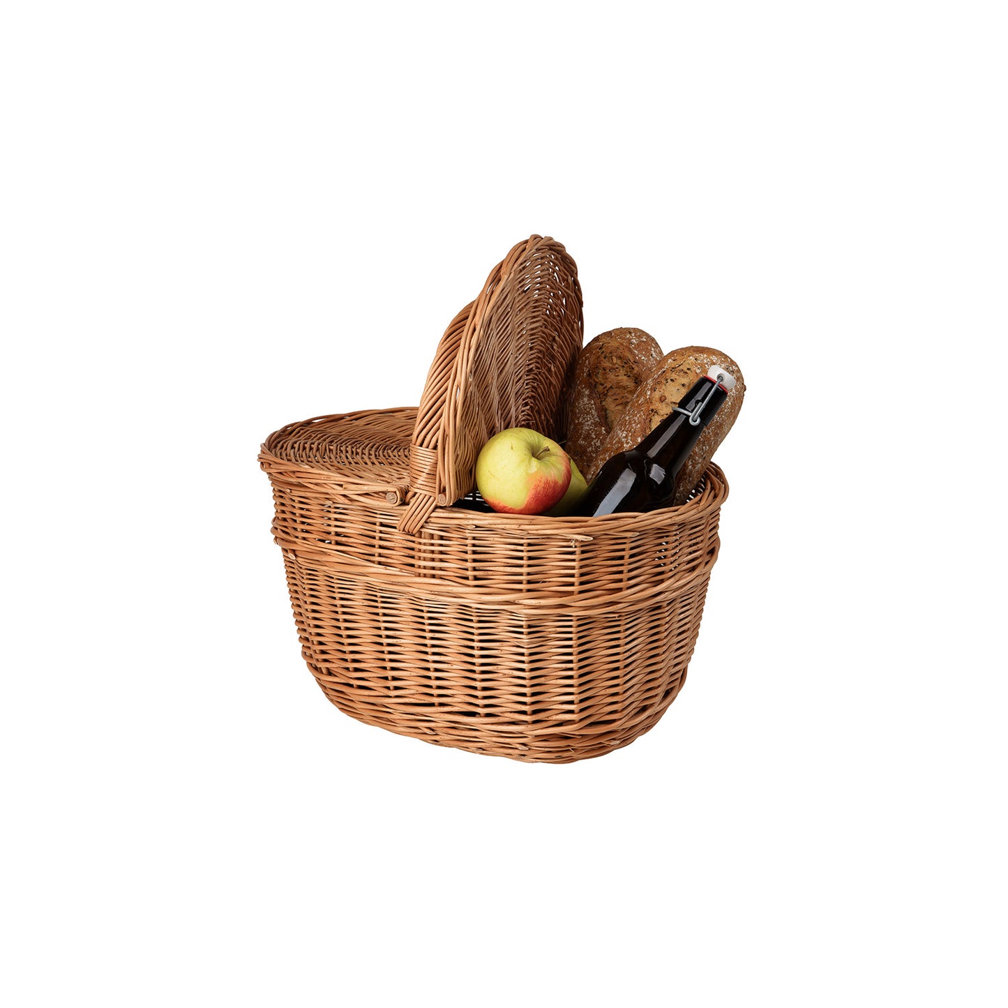 Kastalia picnickorb aus Weide mit Deckel und Henkel TheWickerStories
