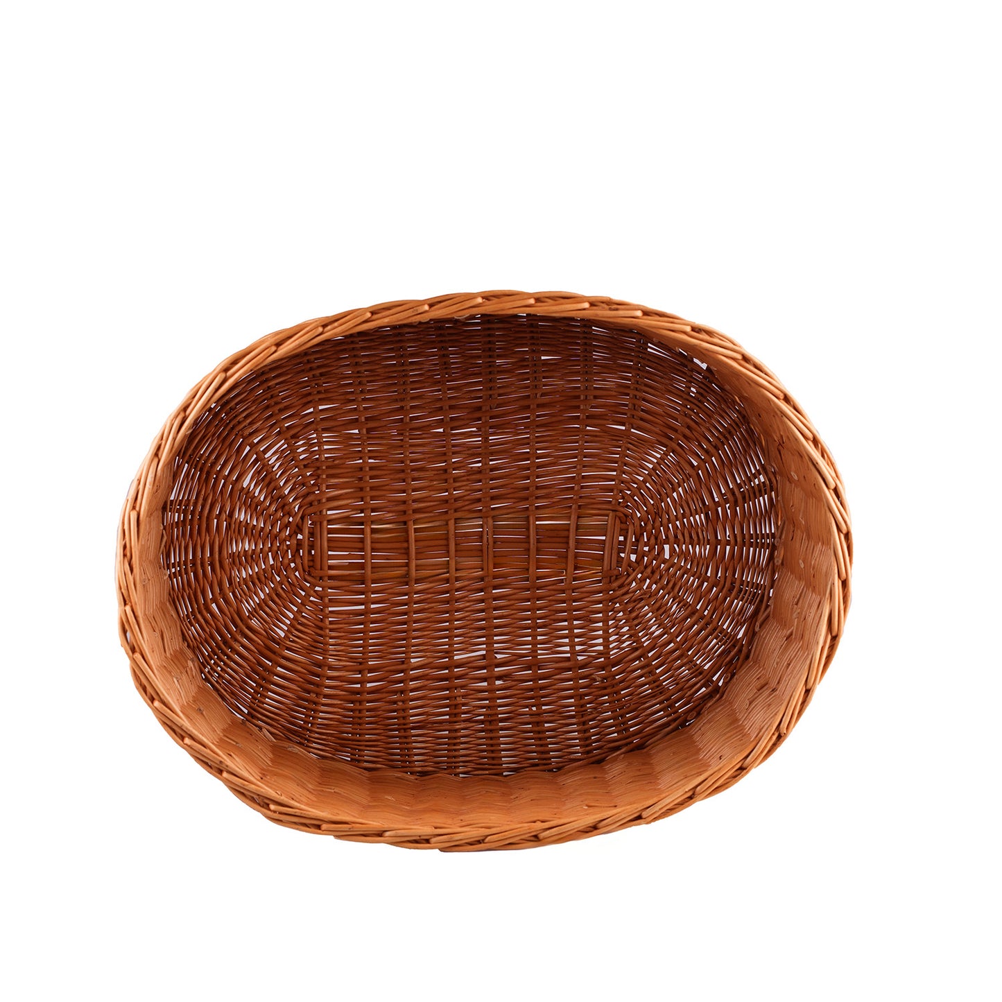 Tenir gevlochten rieten displaymand voor brood en fruit TheWickerStories