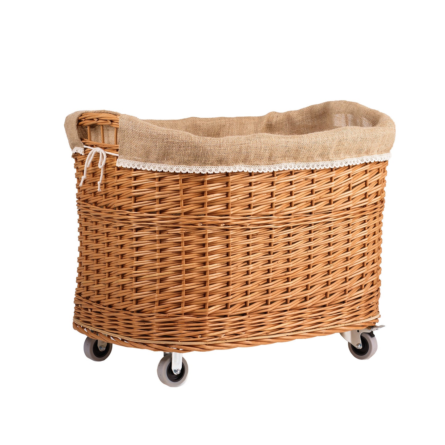 Tivor wicker firewood basket for the fireplace with jute trim TheWickerStories