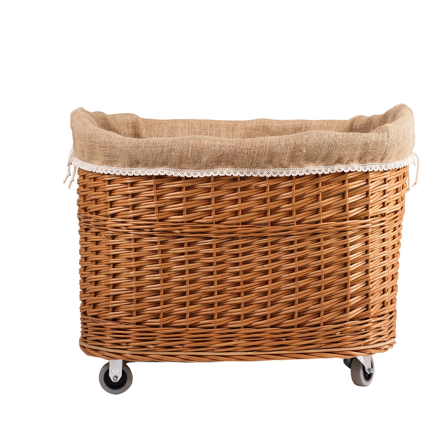 Tivor wicker firewood basket for the fireplace with jute trim TheWickerStories