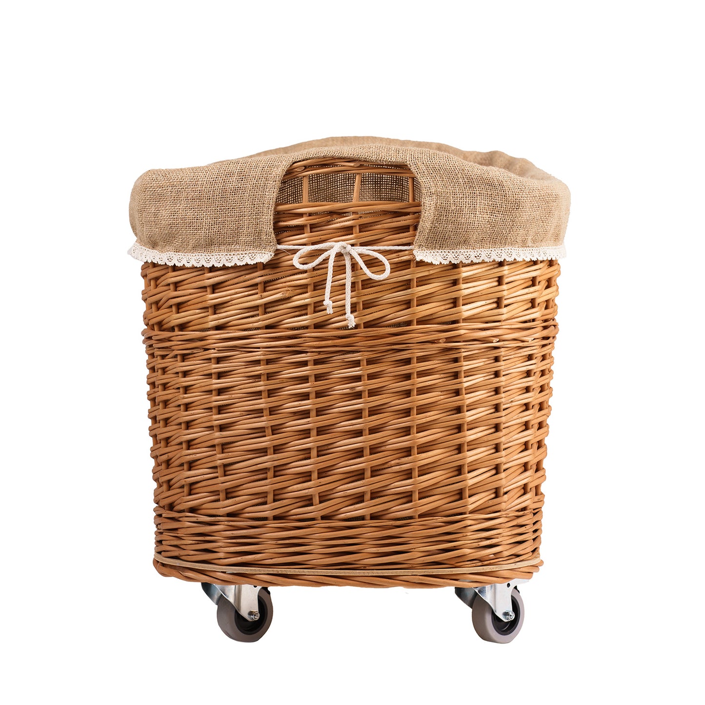 Tivor wicker firewood basket for the fireplace with jute trim TheWickerStories