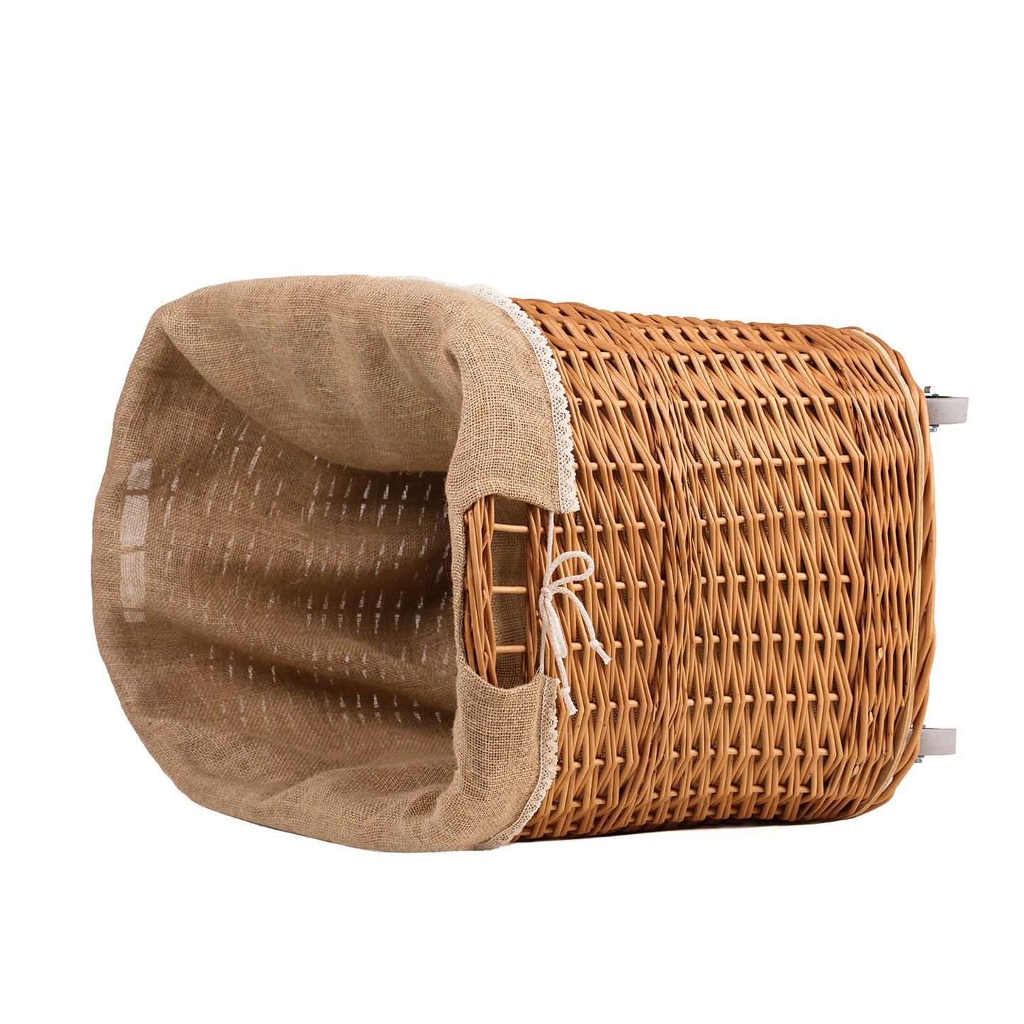 Tivor wicker firewood basket for the fireplace with jute trim TheWickerStories