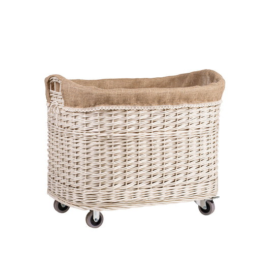 Tivor wicker firewood basket for the fireplace with jute trim TheWickerStories