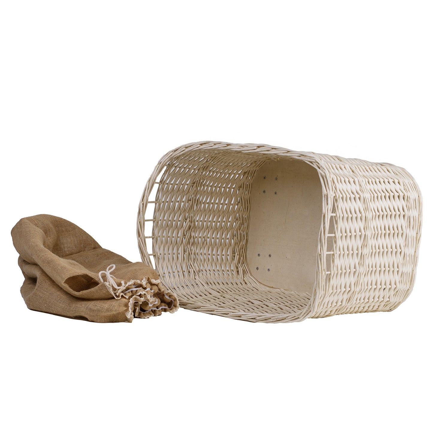 Tivor wicker firewood basket for the fireplace with jute trim TheWickerStories