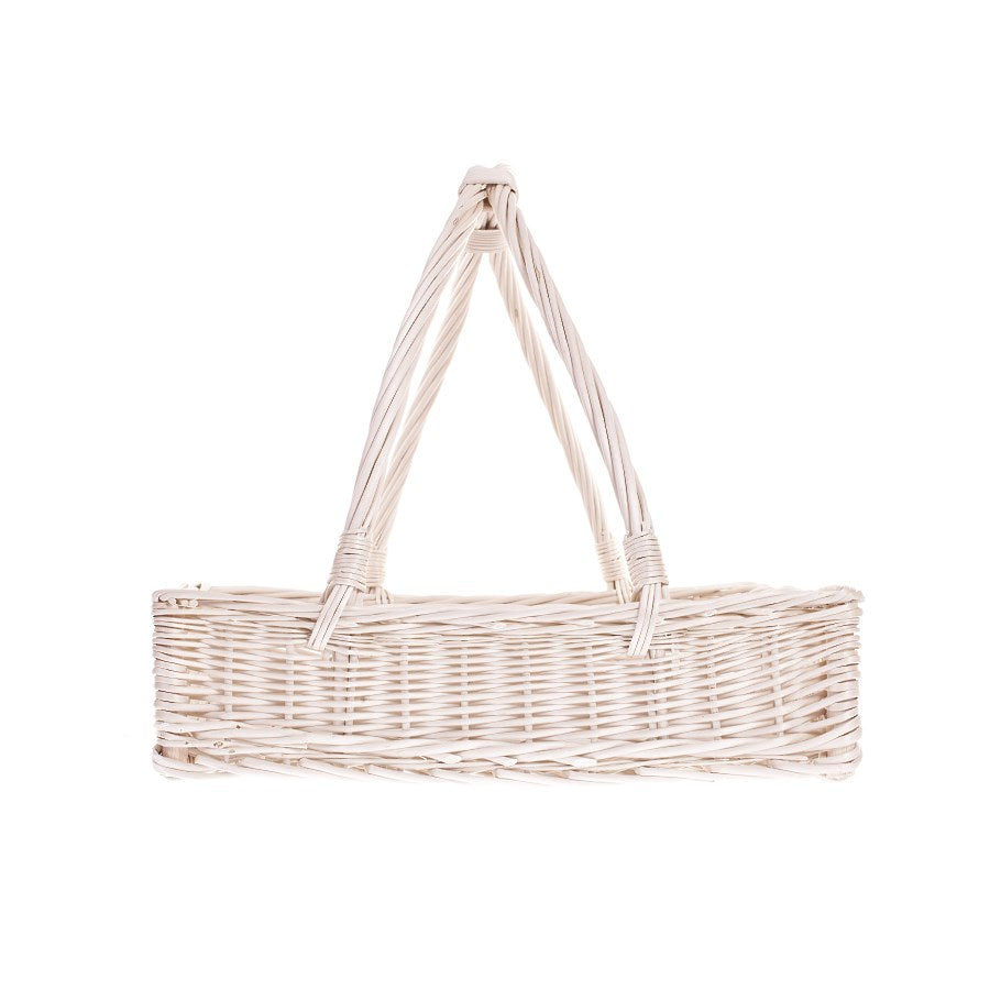 Allium wiklinowy kosz do serwowania z podwójną rączką TheWickerStories