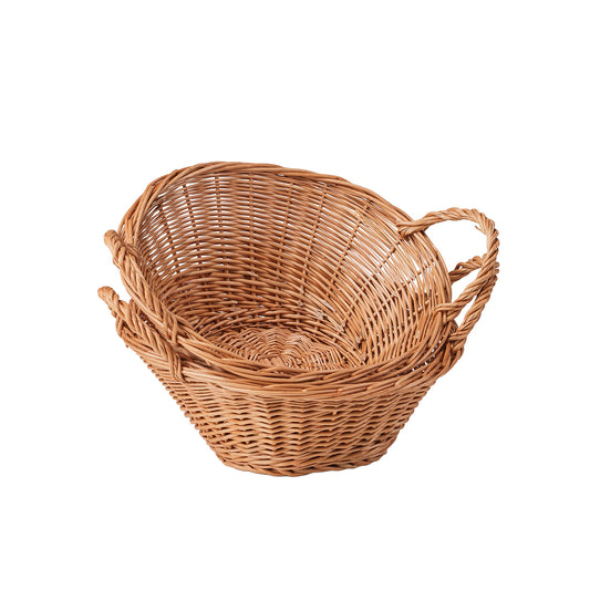 Tivarius wicker set of 2 baskets for storage and display – TheWickerStories