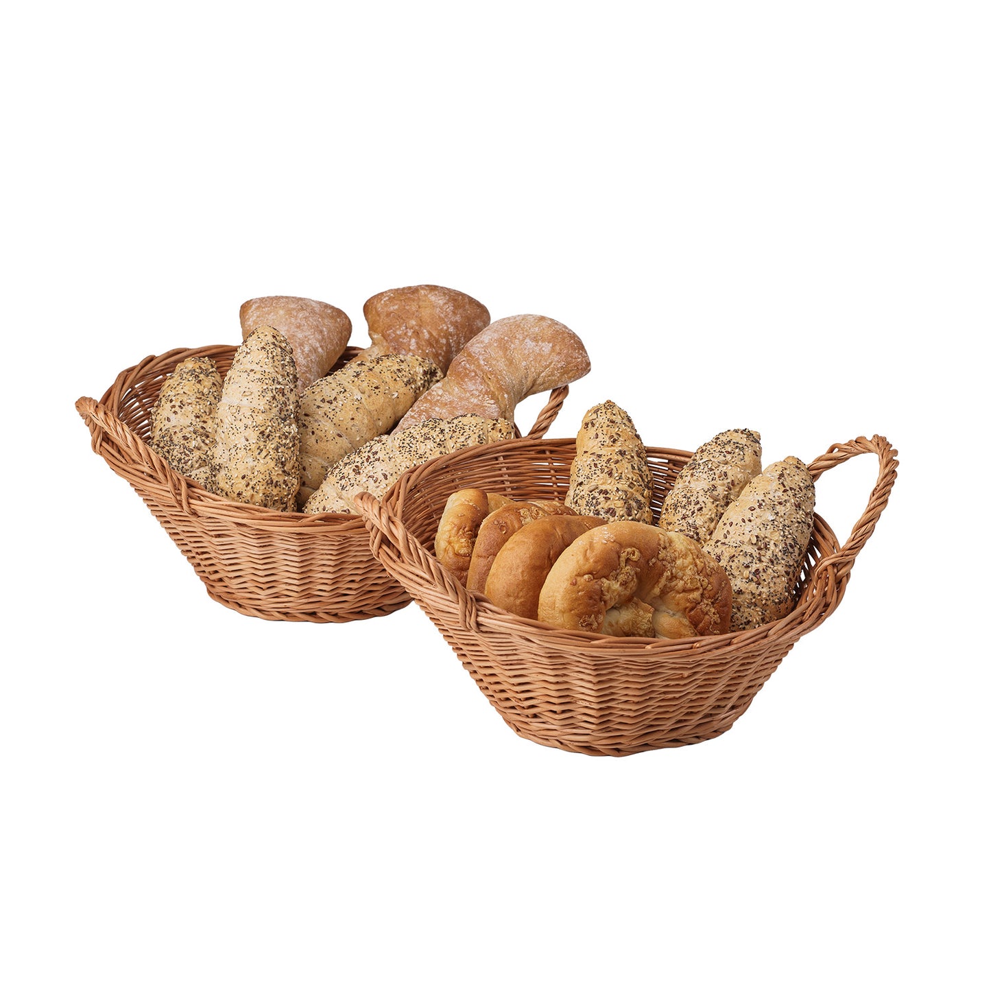 Tivarius wicker set of 2 baskets for storage and display – TheWickerStories