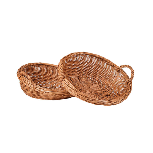 Tivorius wicker bread basket for HoReCa display, set of 2 TheWickerStories