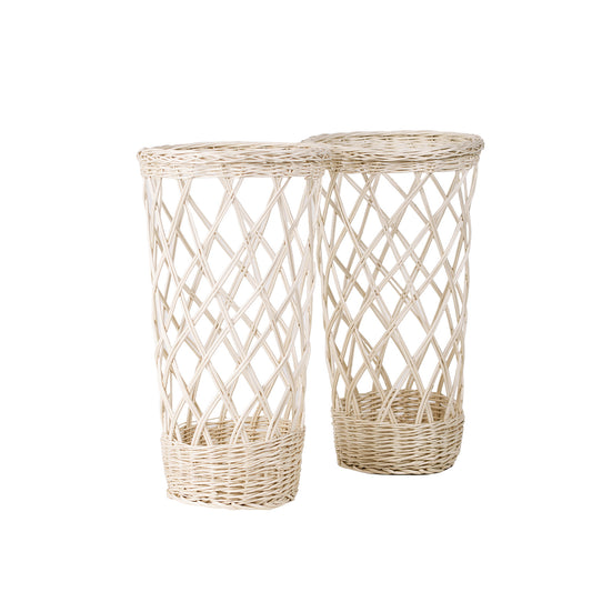 Belvora wiklinowy kosz na bagietki do ekspozycji, zestaw 2 szt. TheWickerStories