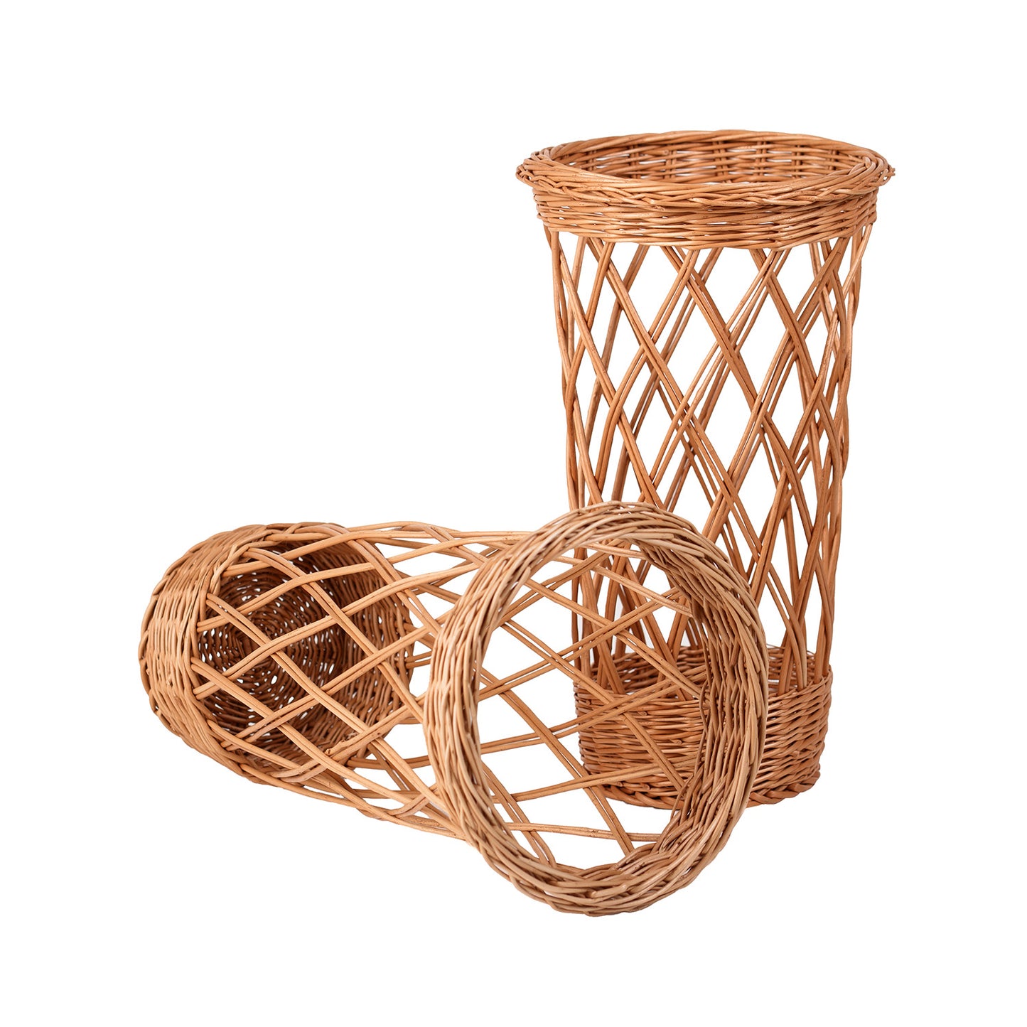 Belvora wiklinowy kosz na bagietki do ekspozycji, zestaw 2 szt. TheWickerStories