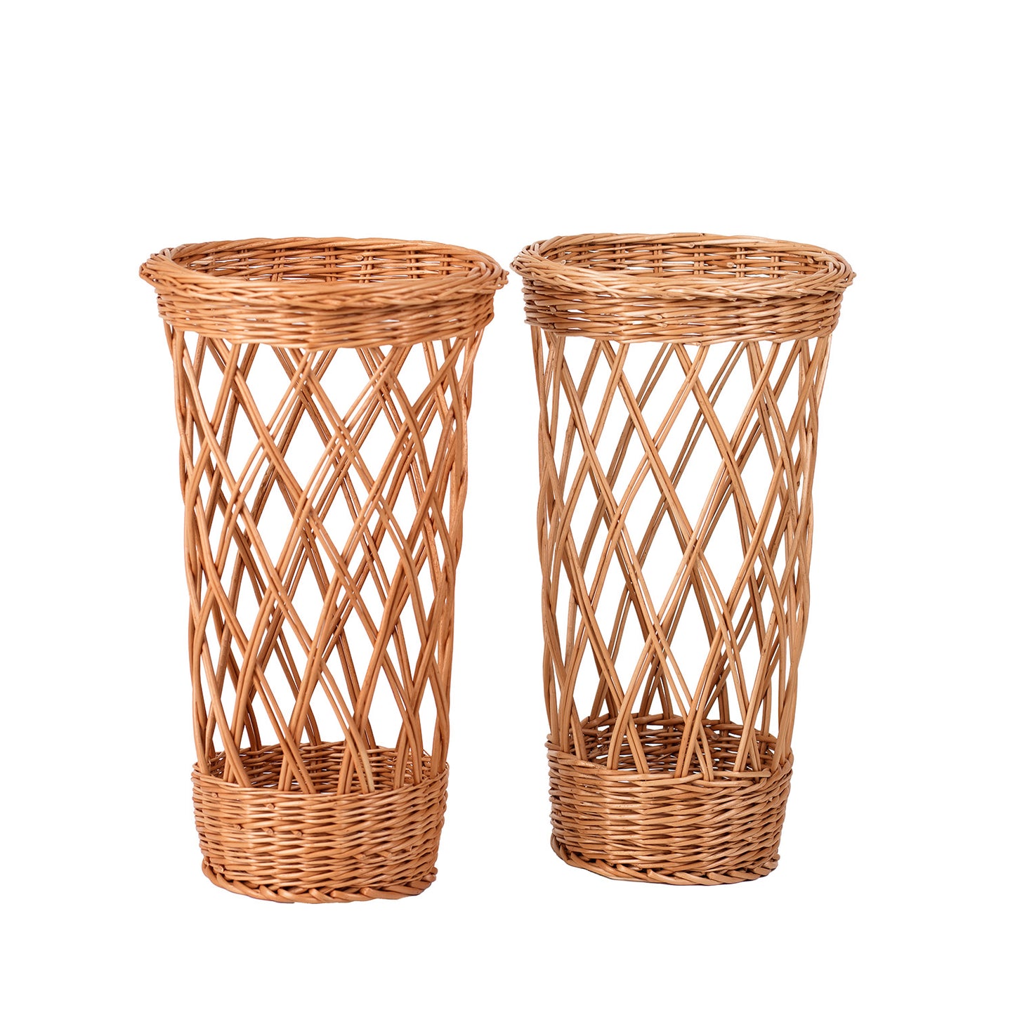 Belvora wiklinowy kosz na bagietki do ekspozycji, zestaw 2 szt. TheWickerStories