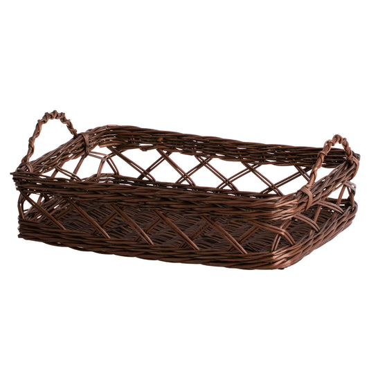 Arvina wicker serving basket with handles