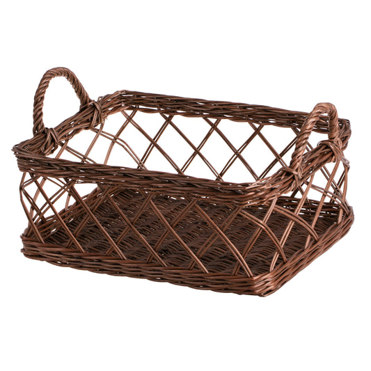 Arvina wicker breakfast and coffee serving basket with handles