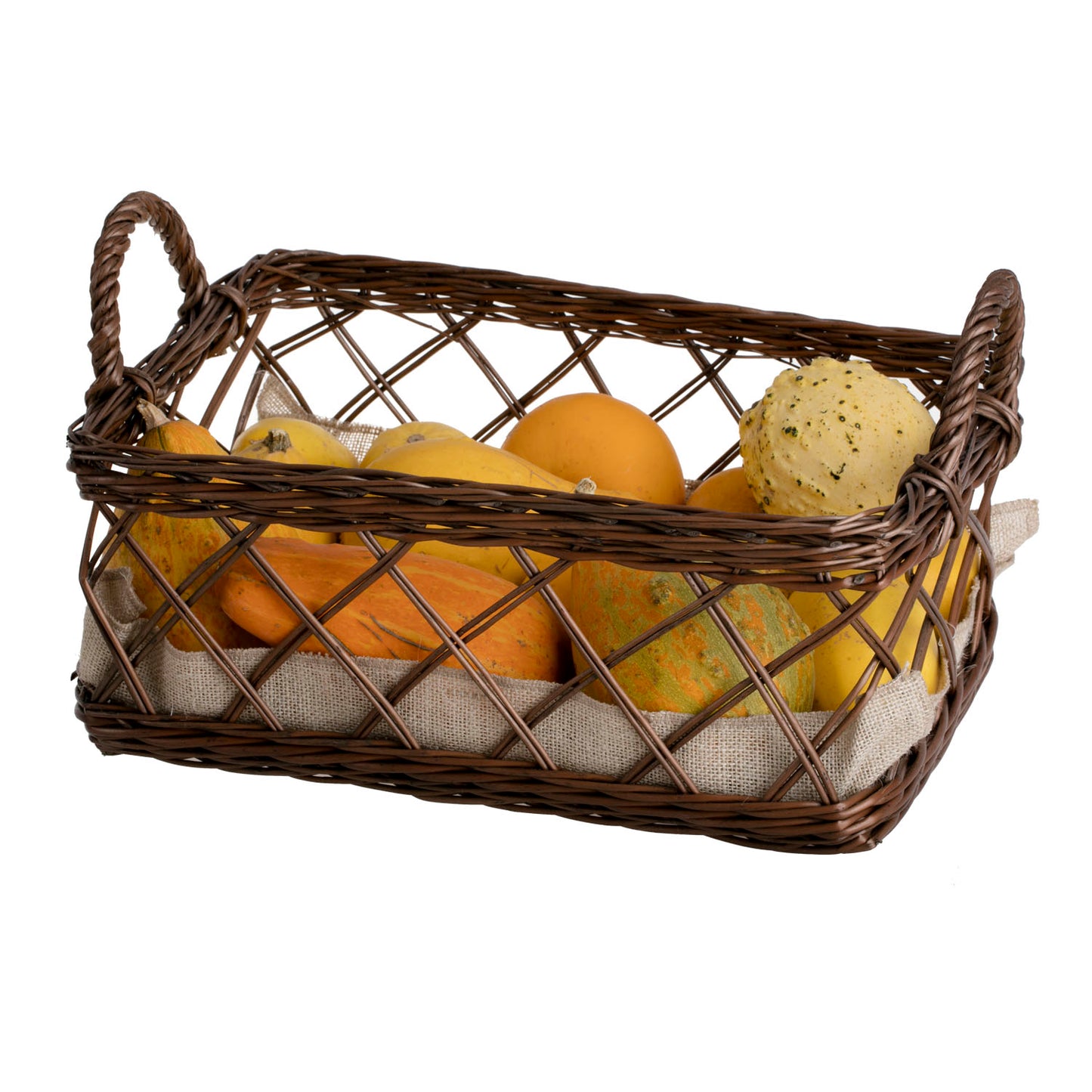 Arvina wicker breakfast and coffee serving basket with handles
