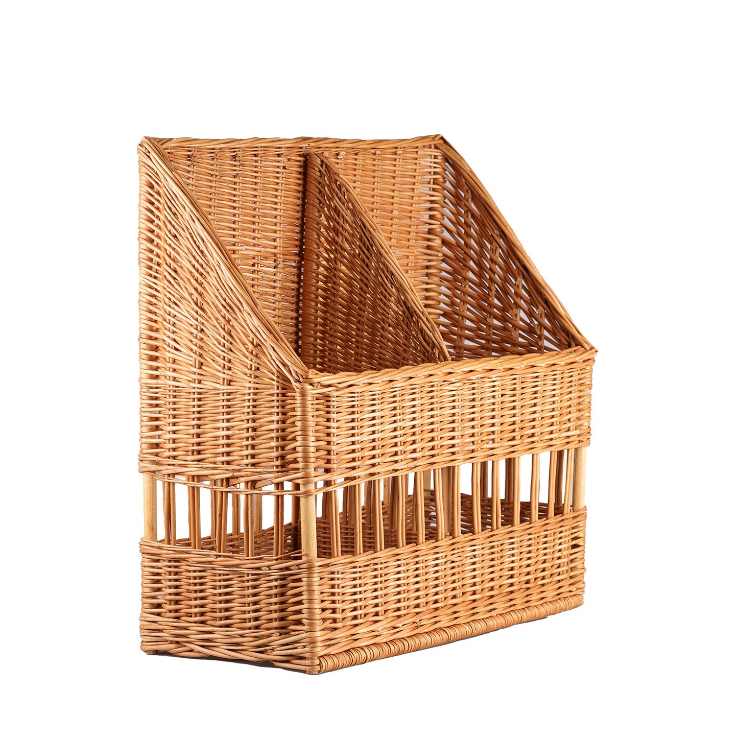 Bonivia wiklinowy kosz na bagietki do ekspozycji w piekarni TheWickerStories