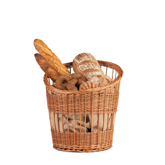 Bassa set of 2 wicker baguette baskets