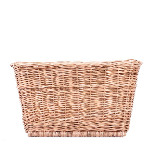 Mivella Rieten wasmand met lichtbeige afwerking en handvatten