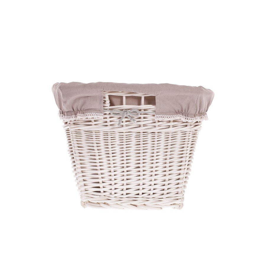 Mivella Wasmand van wilgentenen met beige afwerking en handvatten