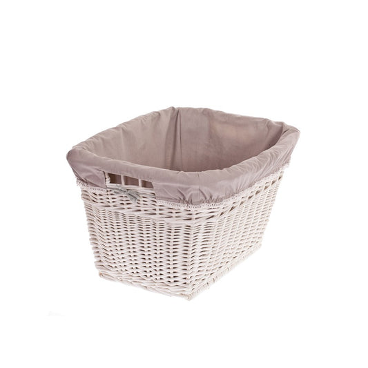 Mivella Wasmand van wilgentenen met beige afwerking en handvatten